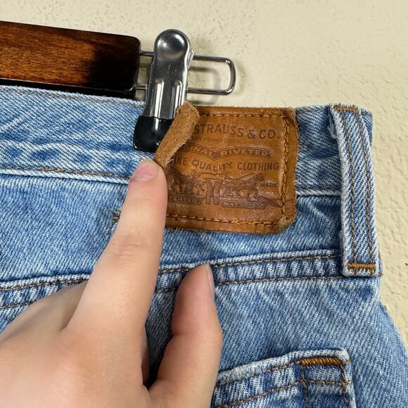 levi's capital E | wedgie icon fit distressed denim women's jeans sz 27 - Picture 10 of 11